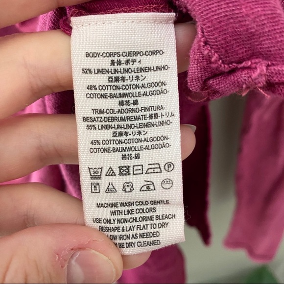 Free People Burnout Knit Top Pink Sz Small - Picture 7 of 11